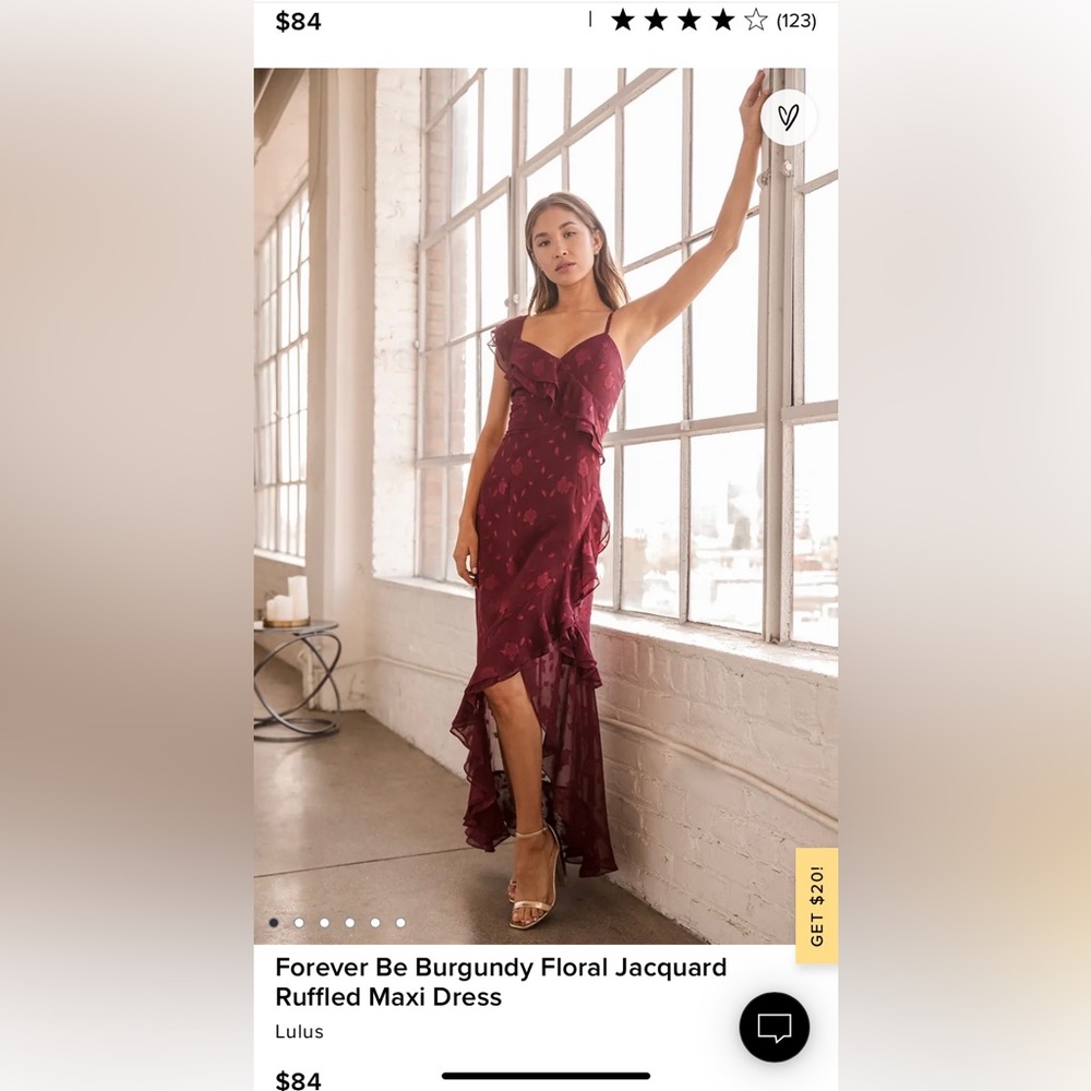 Lulus Maroon Dress